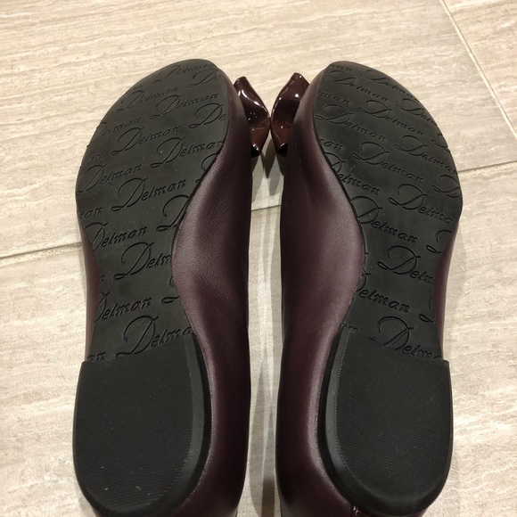 NWOT Delman burgundy maroon ballet flats Size 5.5 - Picture 5 of 5